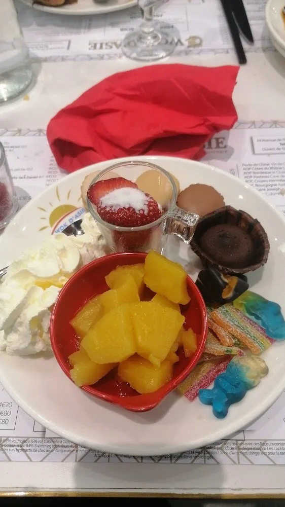 Dessert Beignet Ananas Frais