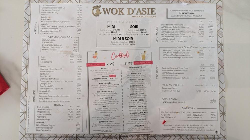 Wok d'Asie - Buffet à Volonté - Menu Image 1
